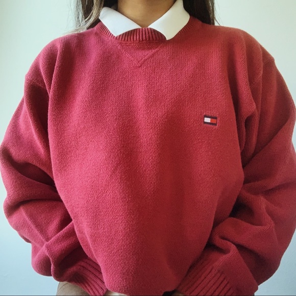 Tommy Hilfiger Sweaters - tommy hilfiger red sweater ✰